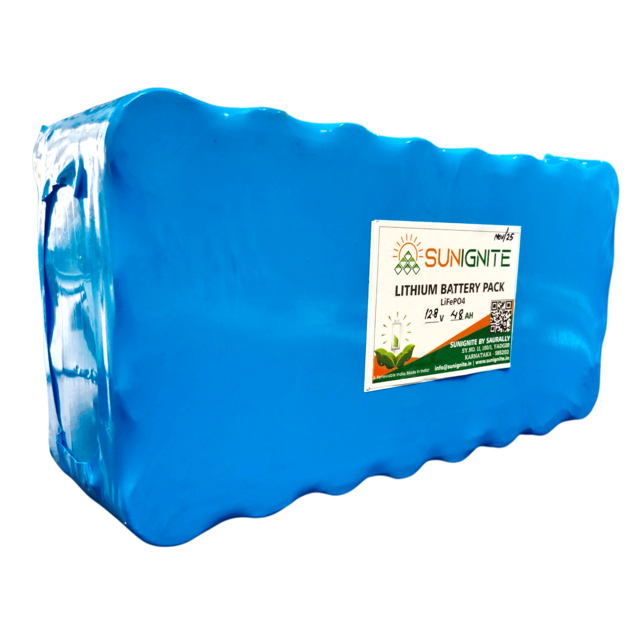 12Volt 48AH Lithium Phosphate Battery Pack with BMS (4s8p)