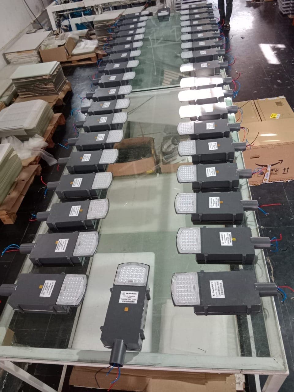 15W SEMI INTEGRATED Solar Stree Light (Luminary With Inbuilt Battery ONLY) Lithium Battery 12AH