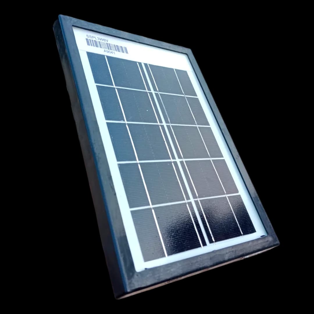 3W, 5V Saurally Solar Panel With 10ft Cable