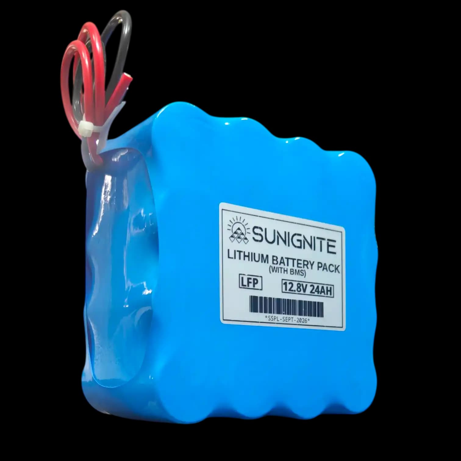 24Ah 12.8V LFP (LiFePO4) Battery Pack With BMS