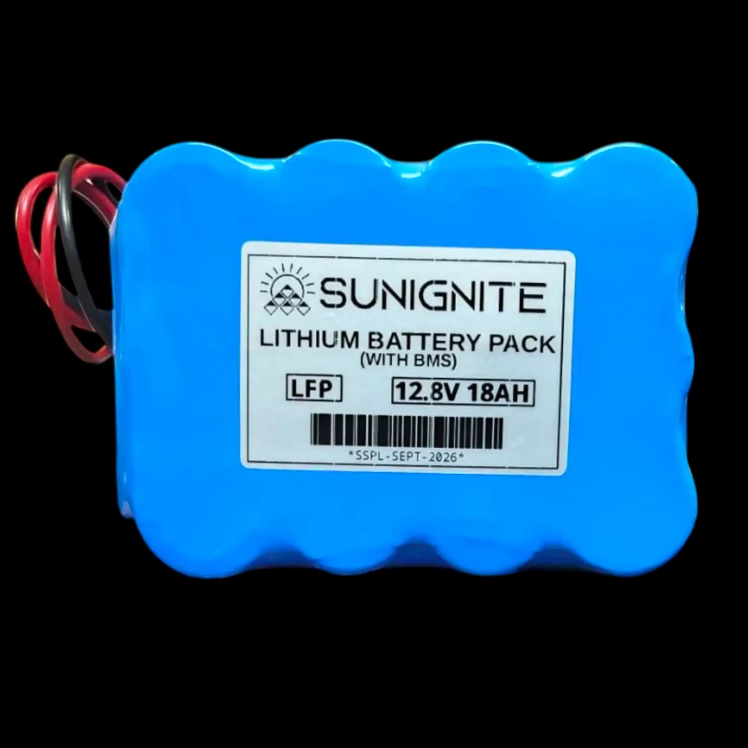 18Ah 12.8V LFP (LiFePO4) Battery Pack With BMS