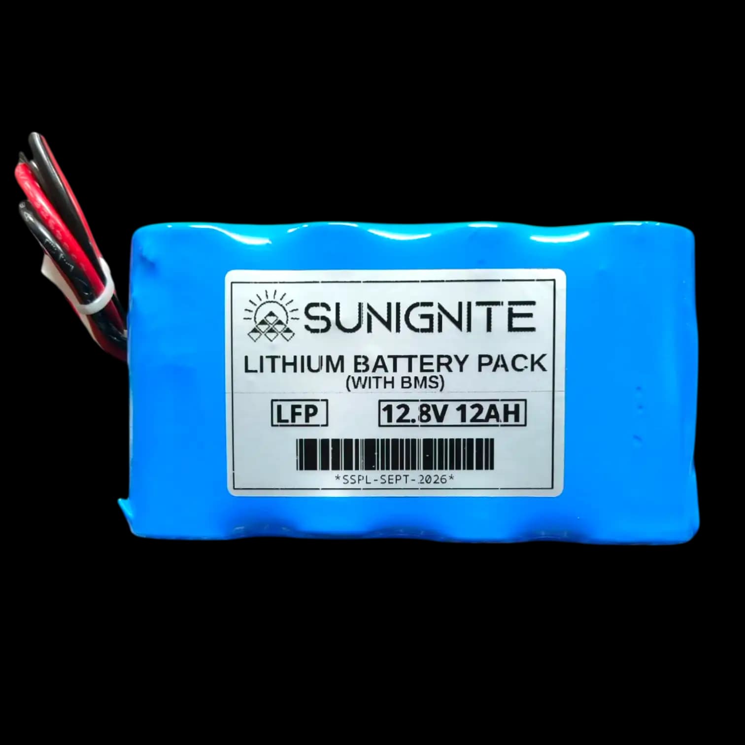 12Ah 12.8V LFP (LiFePO4) Battery Pack With BMS