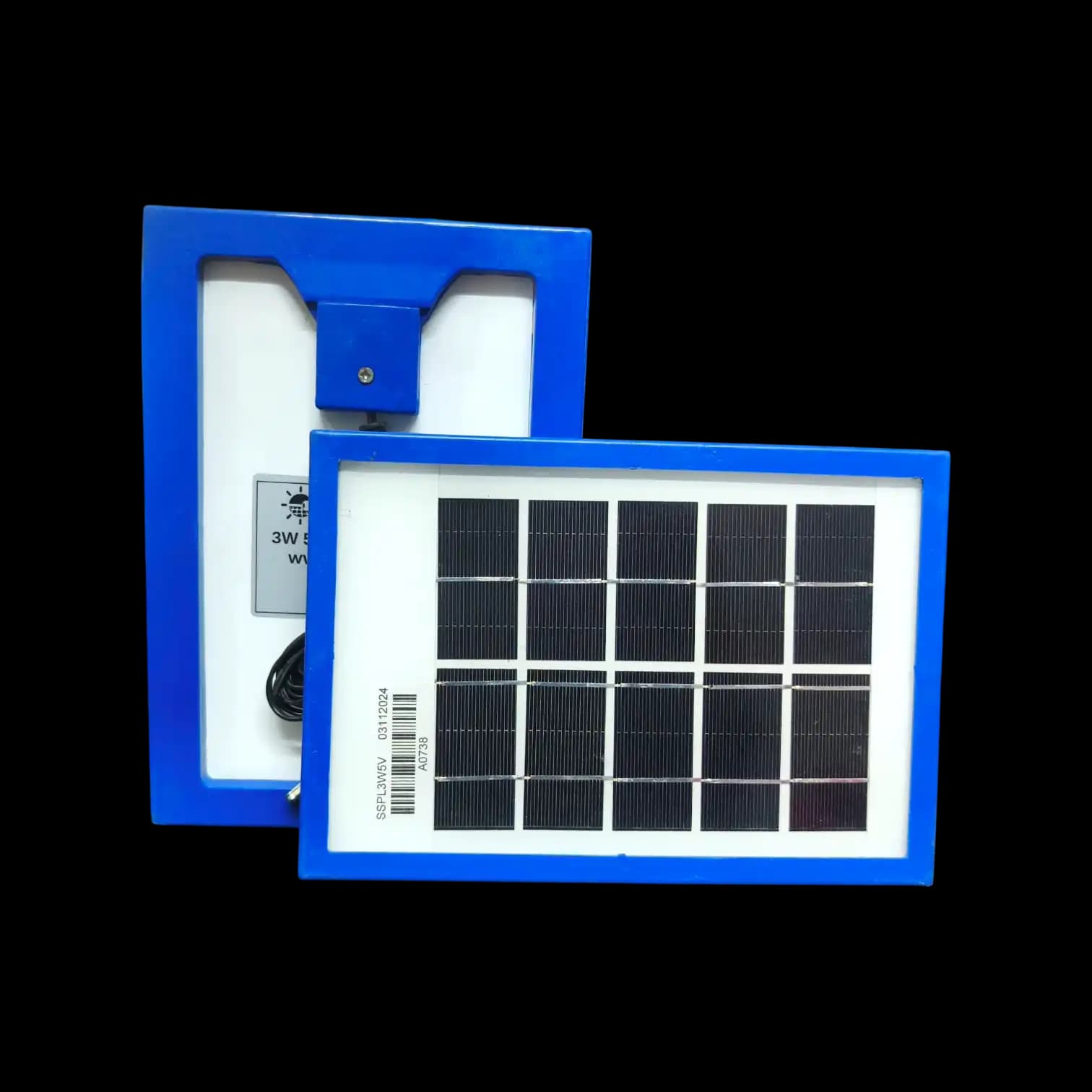 3W, 5V Saurally Solar Panel With 10ft Cable