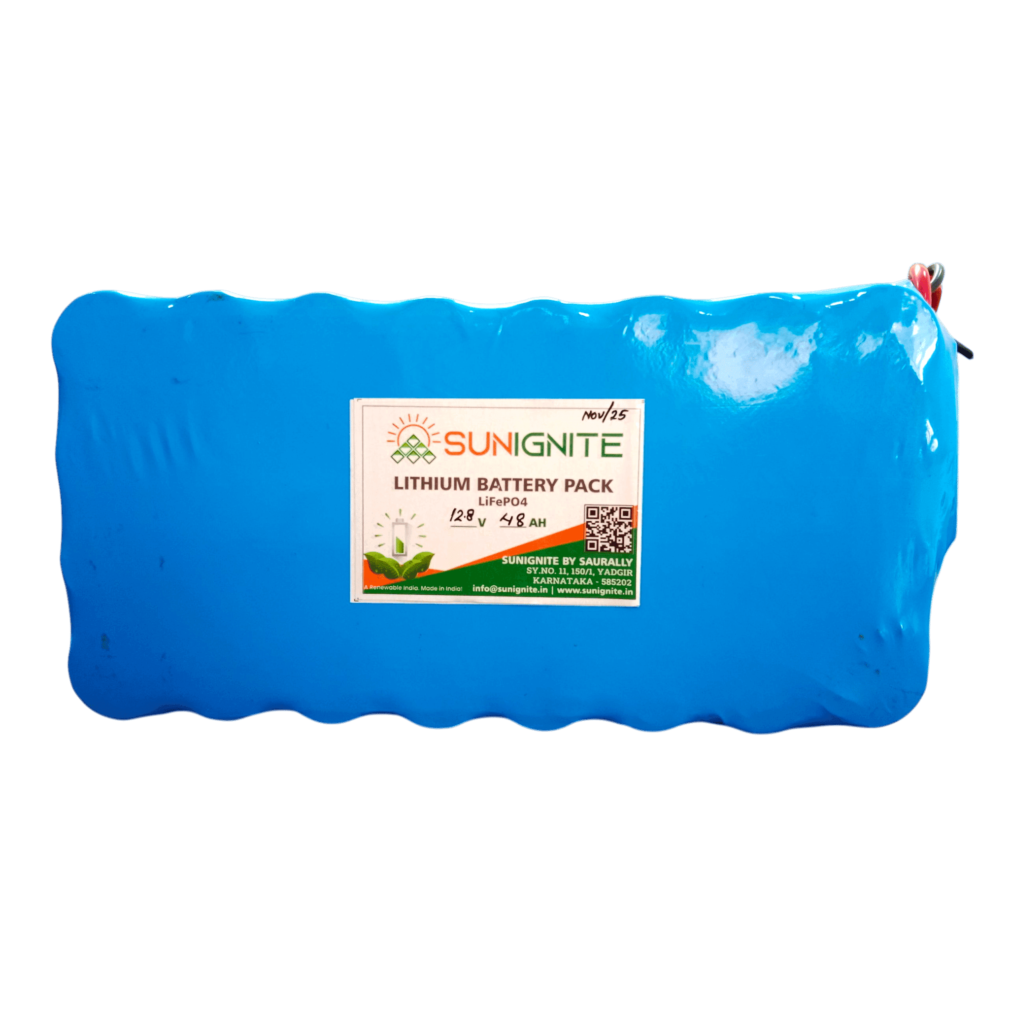 12Volt 48AH Lithium Phosphate Battery Pack with BMS (4s8p)