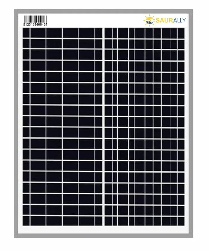 20W, 12V Saurally Solar Panel Poly - Image 1