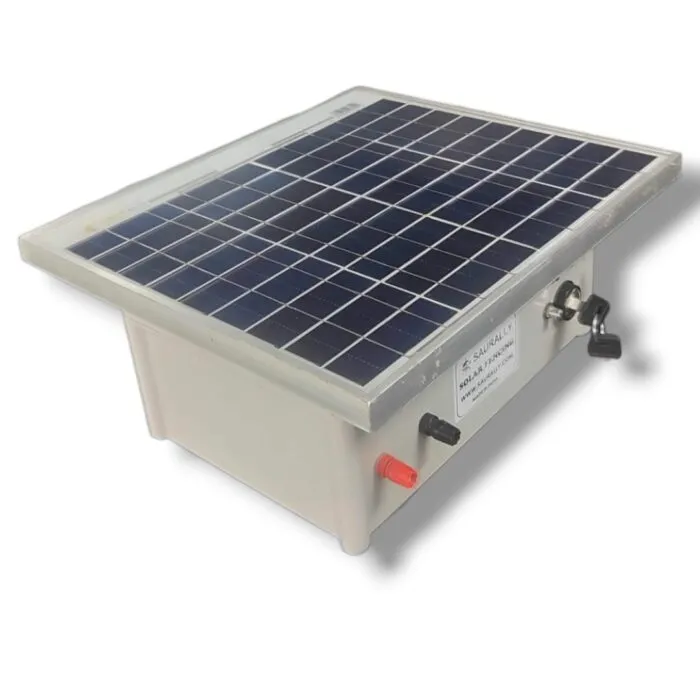 Saurally Solar Fencing Energiser Machine - Zatka Machine 12KV with Stand - Image 1